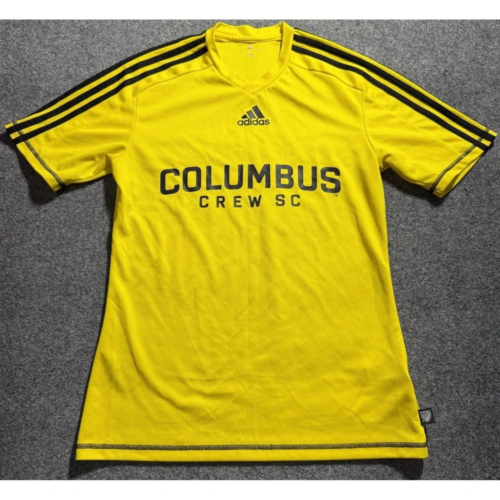 Adidas Columbus Crew Jersey Adidas Men's Size Small 2015 Yellow MLS